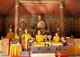 Thailand: Mandalay style Buddha in the Burmese style mondop (pavilion), Wat Phra Kaeo Don Tao, Lampang, Lampang Province